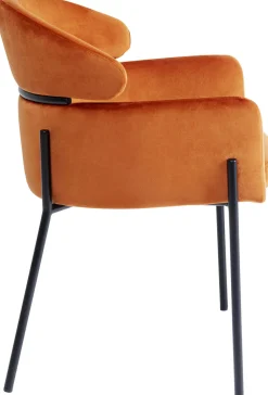KARE Armlehnstuhl Alexia Velvet Orange Outlet