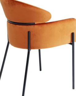 KARE Armlehnstuhl Alexia Velvet Orange Outlet