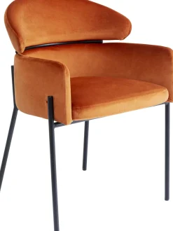 KARE Armlehnstuhl Alexia Velvet Orange Outlet