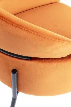 KARE Armlehnstuhl Alexia Velvet Orange Outlet