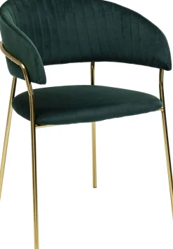 KARE Armlehnstuhl Belle Velvet Grün (2/Set)
