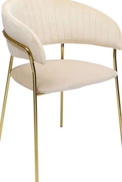 KARE Armlehnstuhl Belle Velvet Creme (2/Set) Online