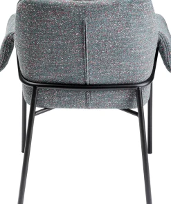 KARE Armlehnstuhl Bess Grau Flitter Outlet