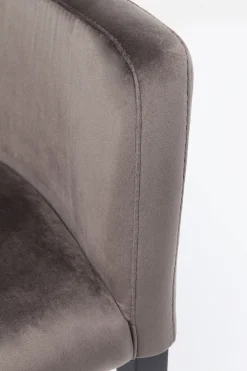 KARE Armlehnstuhl Black Mode Velvet Grau Online