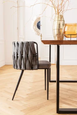 KARE Armlehnstuhl Cheerio Grau inkl. Kissen Discount