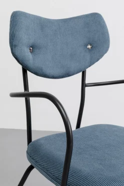 KARE Armlehnstuhl Viola Blau Outlet