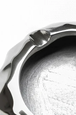 KARE Aschenbecher Avantgard Silber Ø15cm Outlet