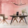 KARE Ausziehtisch Amsterdam Dunkel 160(40+40)x90cm New