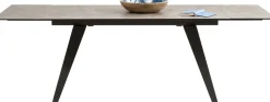 KARE Ausziehtisch Amsterdam Dunkel 160(40+40)x90cm New