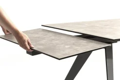 KARE Ausziehtisch Amsterdam Dunkel 160(40+40)x90cm New