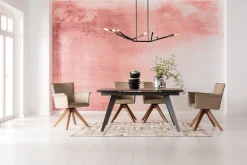 KARE Ausziehtisch Amsterdam Dunkel 160(40+40)x90cm New