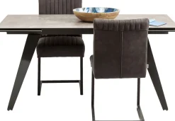 KARE Ausziehtisch Amsterdam Dunkel 160(40+40)x90cm New