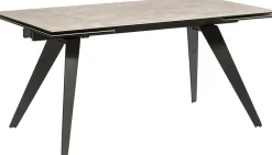 KARE Ausziehtisch Amsterdam Dunkel 160(40+40)x90cm New