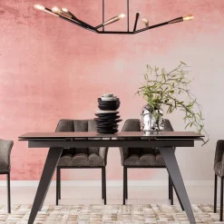 KARE Ausziehtisch Amsterdam Dunkel 200(45+45)x100cm Discount