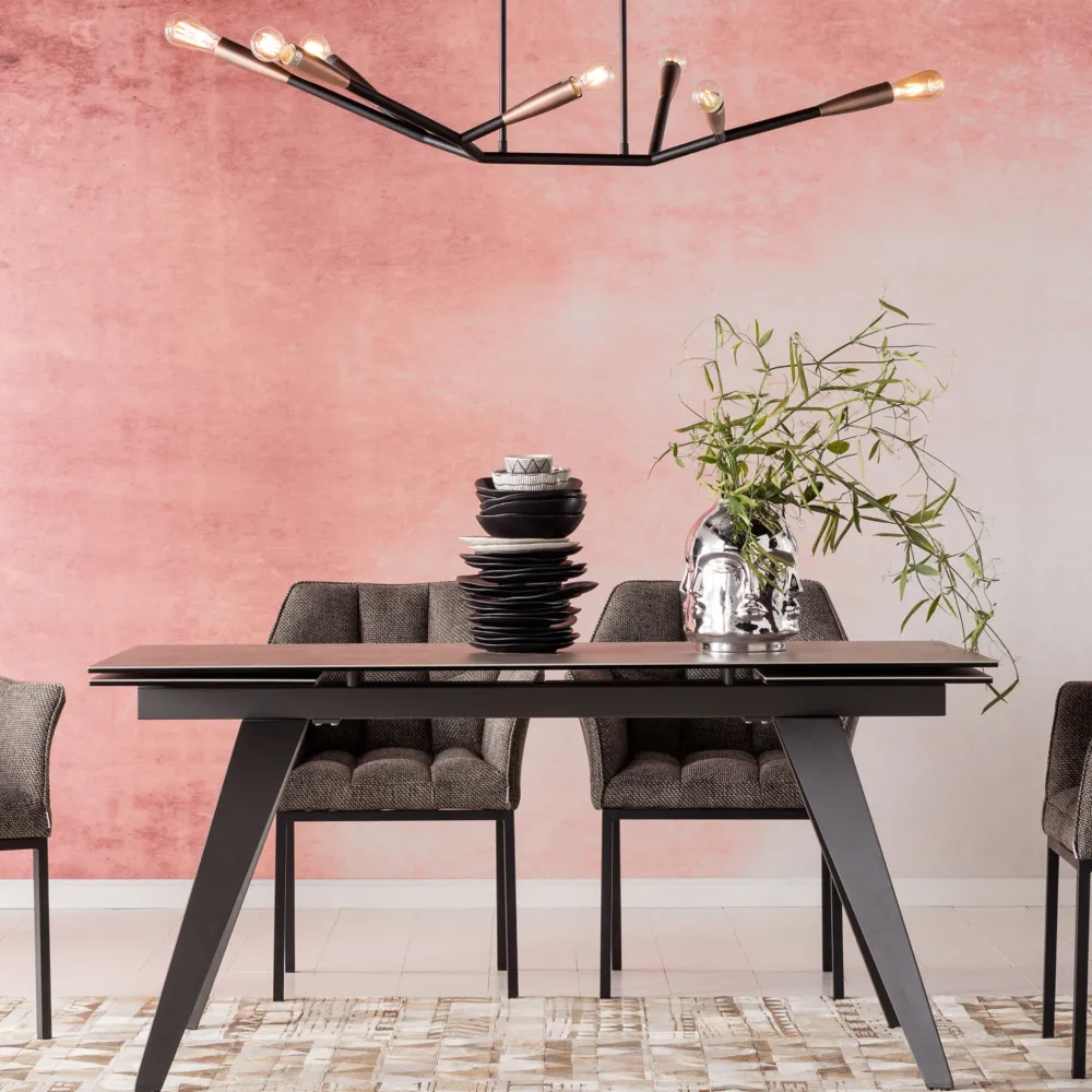 KARE Ausziehtisch Amsterdam Dunkel 200(45+45)x100cm Discount