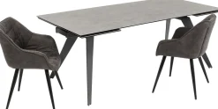KARE Ausziehtisch Amsterdam Dunkel 200(45+45)x100cm Discount