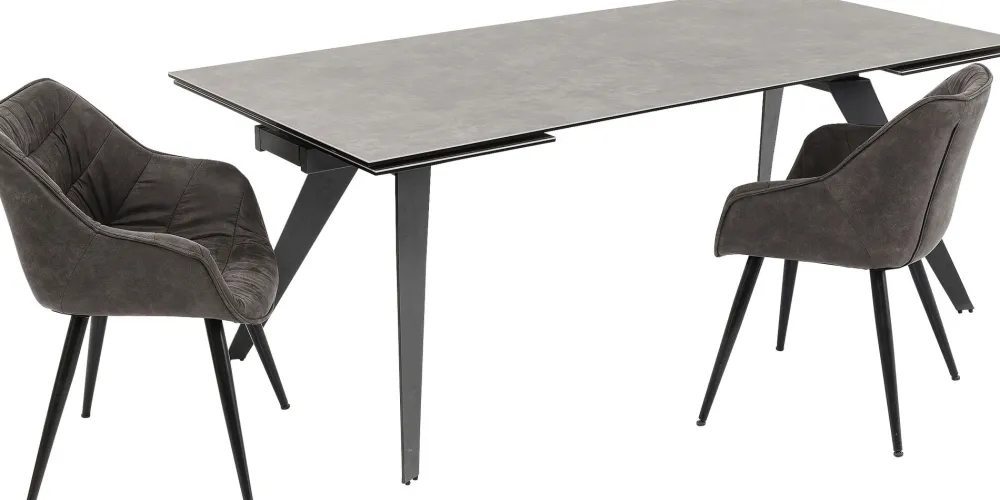 KARE Ausziehtisch Amsterdam Dunkel 200(45+45)x100cm Discount
