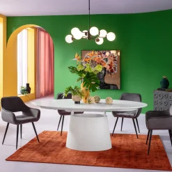 KARE Ausziehtisch Benvenuto Weiß 200(50)x110cm New