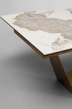 KARE Ausziehtisch Connesso Brass 200(+60)x90cm Discount