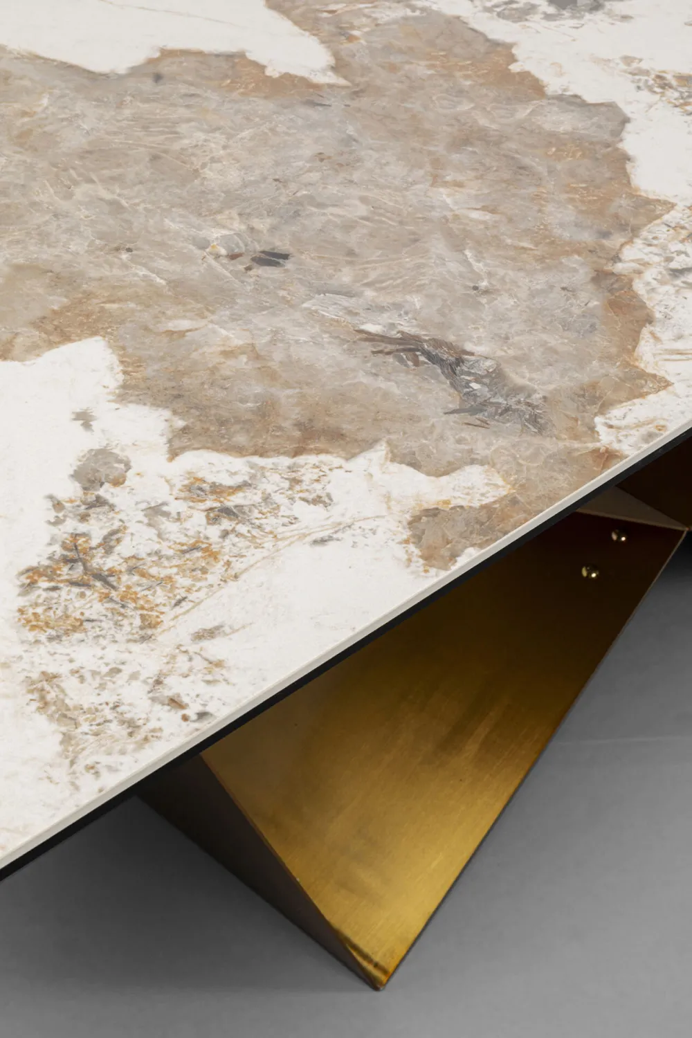 KARE Ausziehtisch Connesso Brass 200(+60)x90cm Discount