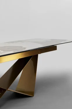 KARE Ausziehtisch Connesso Brass 200(+60)x90cm Discount