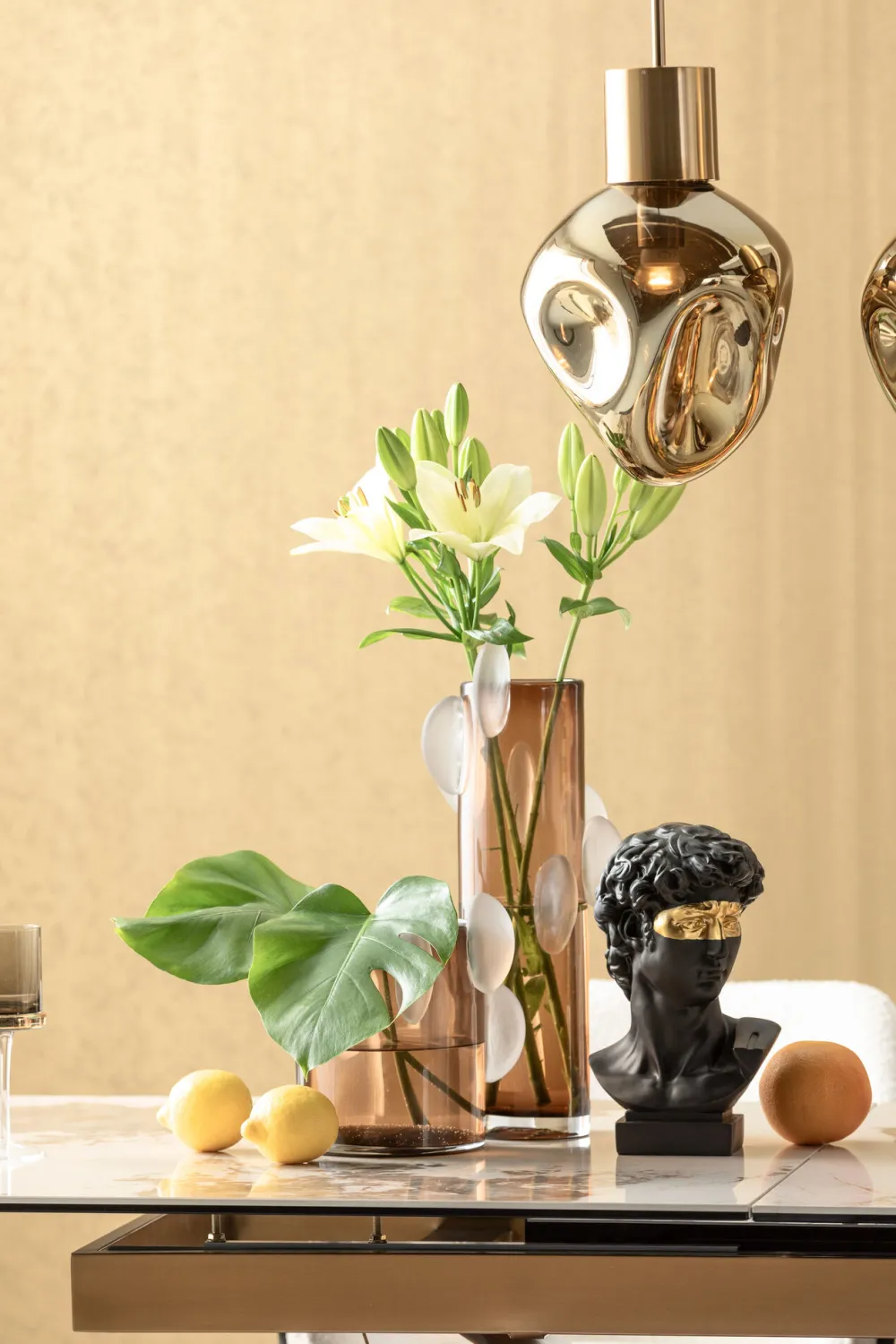KARE Ausziehtisch Connesso Brass 200(+60)x90cm Discount