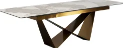 KARE Ausziehtisch Connesso Brass 200(+60)x90cm Discount