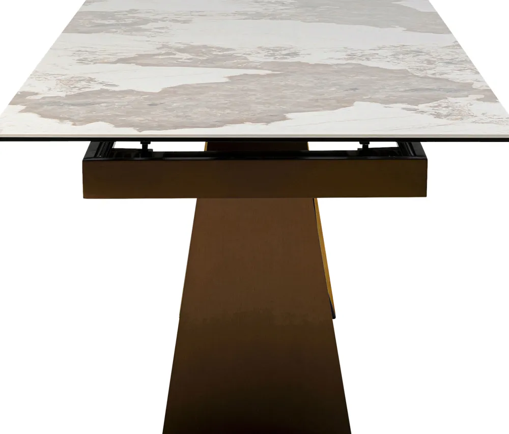 KARE Ausziehtisch Connesso Brass 200(+60)x90cm Discount