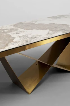 KARE Ausziehtisch Connesso Brass 200(+60)x90cm Discount
