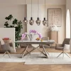 KARE Ausziehtisch Nelly Greige 180(40+40)x90cm Sale