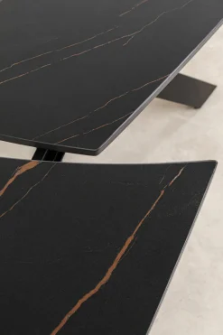 KARE Ausziehtisch Twist Schwarz 120(30+30)x90cm Discount