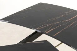 KARE Ausziehtisch Twist Schwarz 120(30+30)x90cm Discount