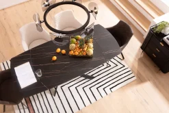 KARE Ausziehtisch Twist Schwarz 120(30+30)x90cm Discount