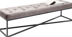 KARE Bank Crossover Grau Schwarz 150x40cm Outlet