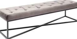 KARE Bank Crossover Grau Schwarz 150x40cm Outlet