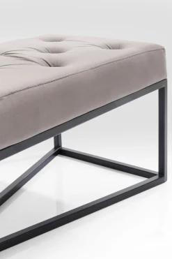 KARE Bank Crossover Grau Schwarz 150x40cm Outlet
