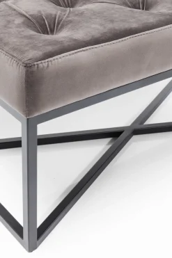 KARE Bank Crossover Grau Schwarz 150x40cm Outlet