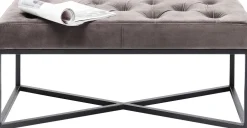 KARE Bank Crossover Grau Schwarz 90x40cm New