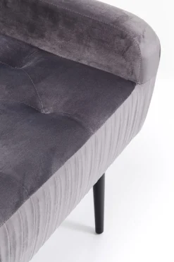KARE Bank Lofty Grau Schwarz New