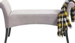 KARE Bank Motley Velvet Silvergrey Hot