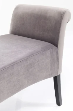 KARE Bank Motley Velvet Silvergrey Hot