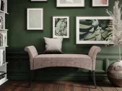 KARE Bank Motley Velvet Silvergrey Hot