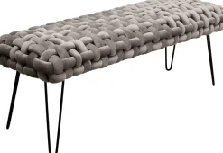 KARE Bank Weave Grau 128cm Best