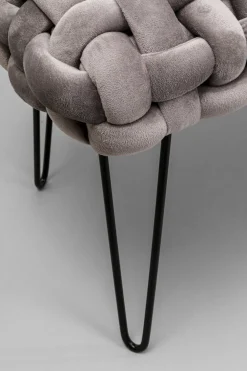 KARE Bank Weave Grau 128cm Best