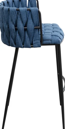 KARE Barstuhl Saluti Blau 77cm Online