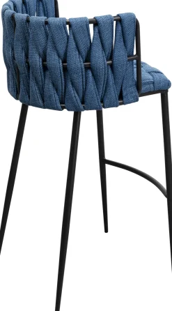 KARE Barstuhl Saluti Blau 77cm Online