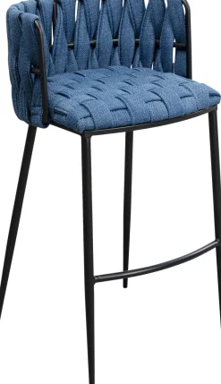KARE Barstuhl Saluti Blau 77cm Online