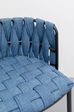KARE Barstuhl Saluti Blau 77cm Online
