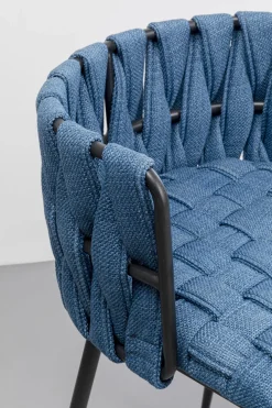 KARE Barstuhl Saluti Blau 77cm Online