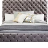 KARE Bett Desire Hoch Silbergrau 160x200 cm New